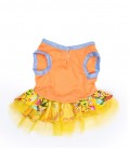 Pawsh Couture Tri Layer Happy Leaves Yellow Pet Dress