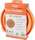 Outward Hound Orange Swirl Fun Feeder Interactive Dog Bowl