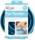 Outward Hound Teal Drop Fun Feeder Interactive Dog Bowl
