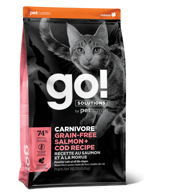 Go! Solutions Carnivore Salmon + Cod Grain-Free Dry Cat Food