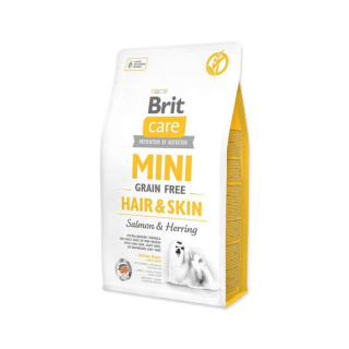 Brit Care Mini Grain Free Hair and Skin Hypoallergenic Salmon and Herring for Small Breed Adult Dog Dry Food