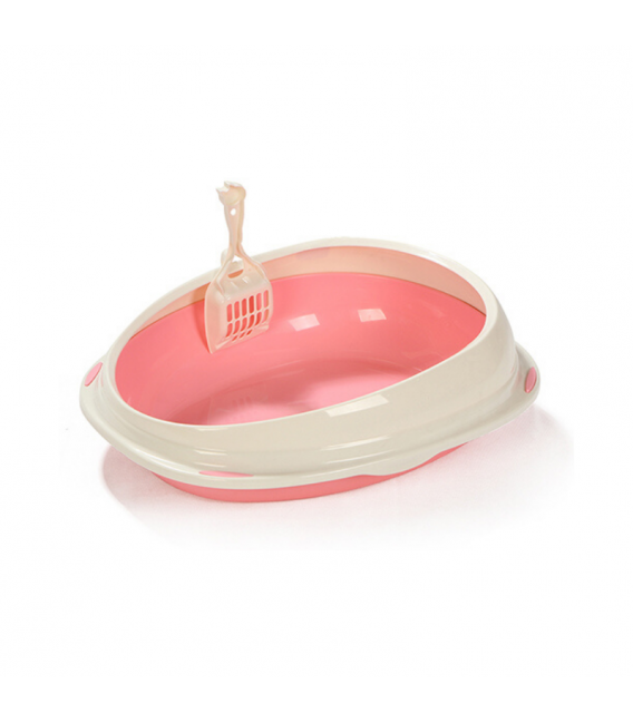 Timeless Round Pink Large Litter Pan and Scoop