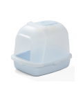 Crystal Series Covered Light Blue Litter Pan and Scoop
