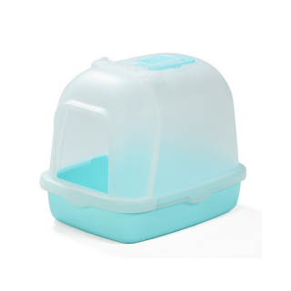 Crystal Series Covered Blue Litter Pan and Scoop