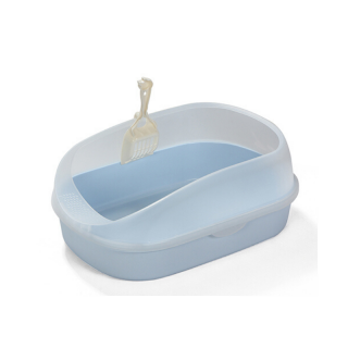 Crystal Series High Back Light Blue 1.5kg Cat Litter Pan and Scoop