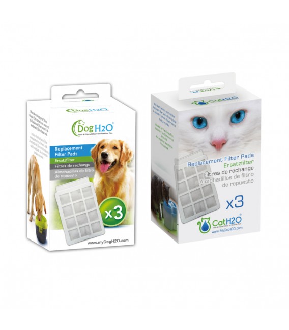 Cat H2O & Dog H2O Replacement Filter Pads (3pcs)