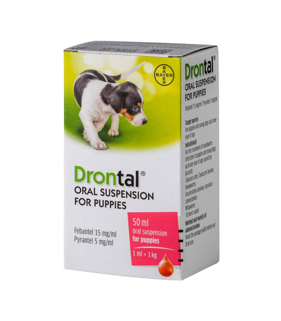 drontal oral liquid suspension 50ml puppy dewormer
