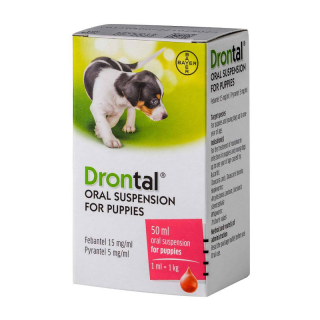Drontal Oral Suspension 50ml Puppy Dewormer