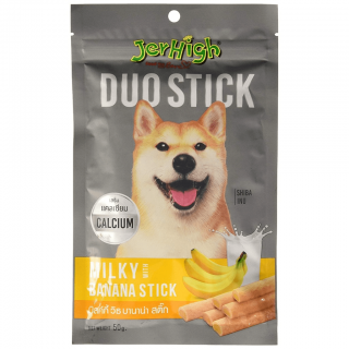 Jerhigh Duo Stick Milky with Banana 50g Dog Treats