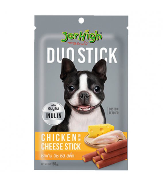 Jerhigh Duo Stick Chicken Cheese 50g Dog Treats