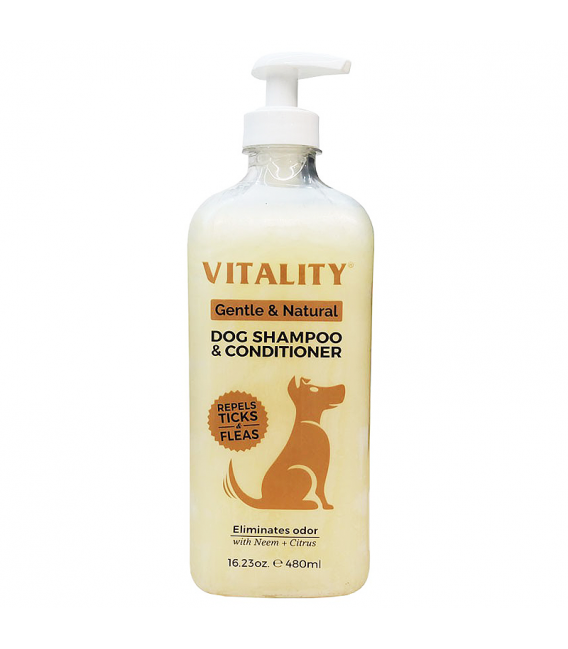 Vitality Gentle and Natural 480ml Dog Shampoo & Conditioner