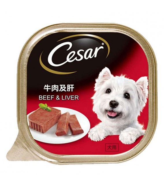 Cesar Beef and Liver 100g Dog Wet Food