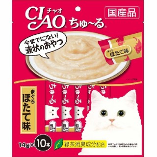 Ciao Churu with Vitamin E & Green Tea Grain-Free 14g x 10 Cat Treats