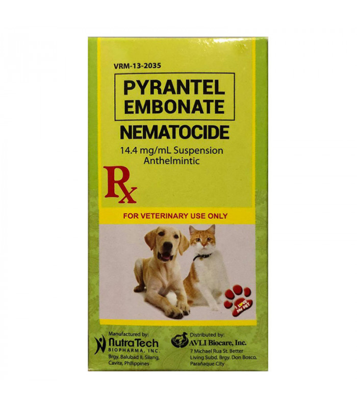 Pyrantel Embonate Nematocide Anthelmintic 60ml Dog and Cat Dewormer