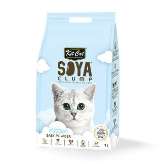 Kit Cat Soya Clump Baby Powder 7L Cat Litter