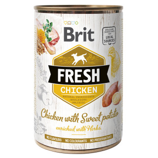 Brit Fresh Chicken with Sweet Potato 400g Dog Wet Food