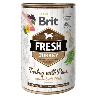 Brit Fresh Turkey with Peas 400g Dog Wet Food
