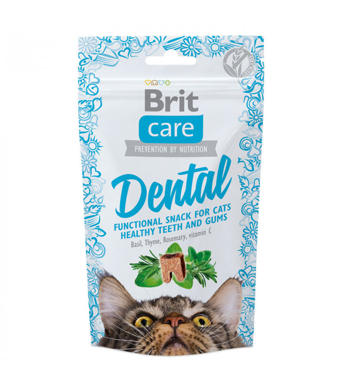Brit Care Functional SemiMoist Snack Dental 50g Cat Treats Pet