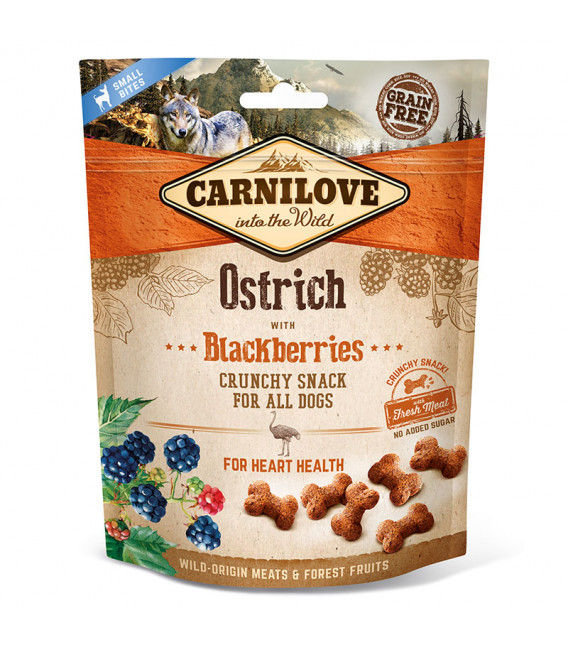 Carnilove Into the Wild Crunchy Snack Ostrich with Blackberries 200g Dog Treats