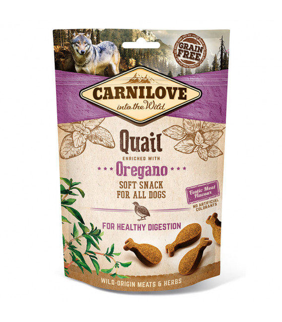 Carnilove Into the Wild Soft Snack Quail with Oregano 200g Dog Treats