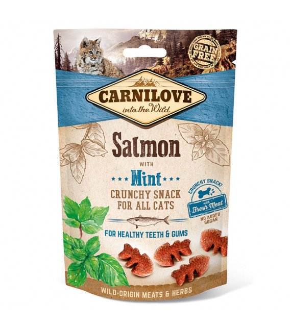 Carnilove Into the Wild Crunchy Snack Salmon with Mint 50g Cat Treats