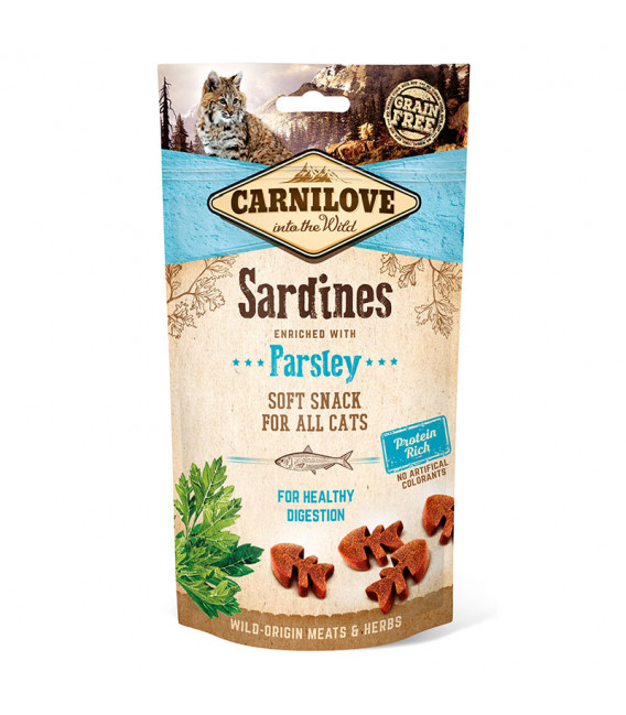 Carnilove Into the Wild Soft Snack Sardine with Parsley 50g Cat Treats