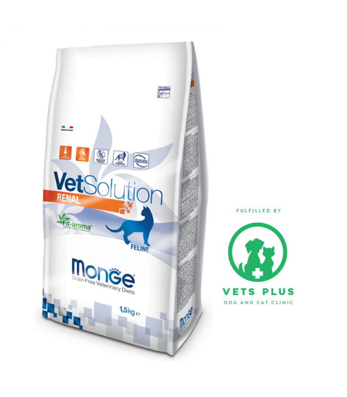 Monge Vet Solution Renal 1.5kg Cat Dry Food - Pet Warehouse | Philippines