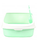 Simple Green High Back Open-Top Cat Litter Box with Scoop