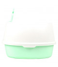 Simple Green High Back Open-Top Cat Litter Box with Scoop