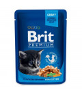 Brit Premium Meat Fillets in Gravy with Chicken Chunks 100g Kitten Wet Food