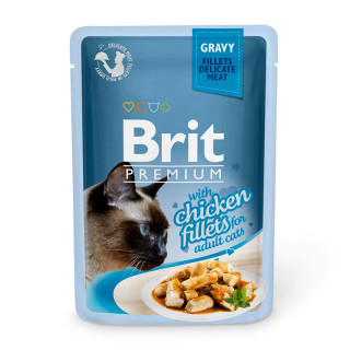 Brit Premium Gravy Fillet with Chicken 85g Cat Wet Food