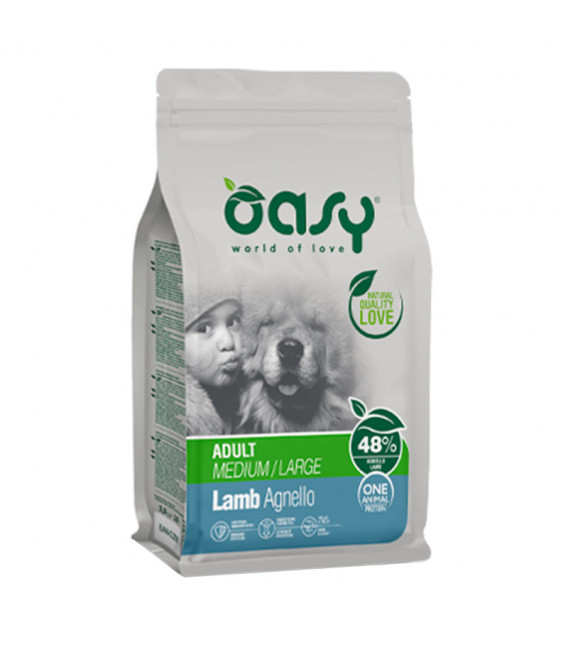 Oasy One Animal Protein Lamb Medium/Large Breed Dog Dry Food