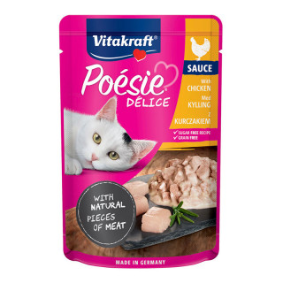 Vitakraft Poesie Deli Sauce with Tender Chicken Fillet in a Fine Sauce 85g Grain-Free Cat Wet Food