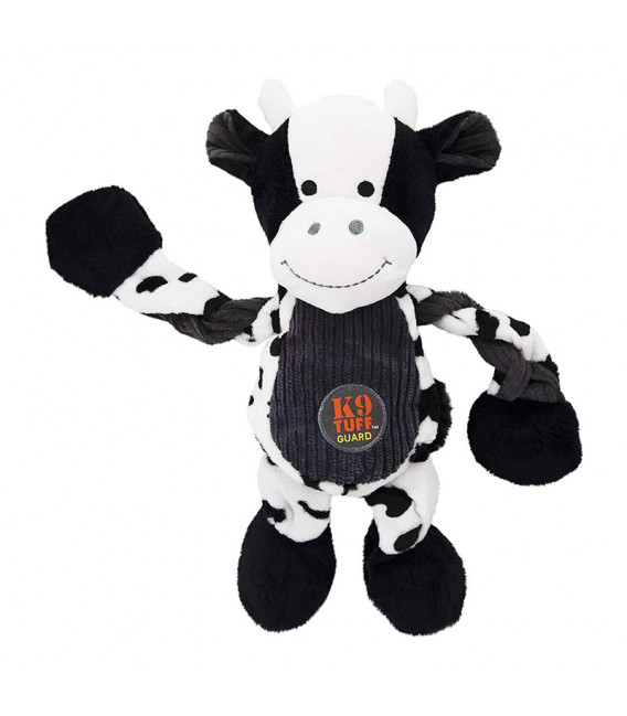 Petstages Pulleez Cow Dog Toy