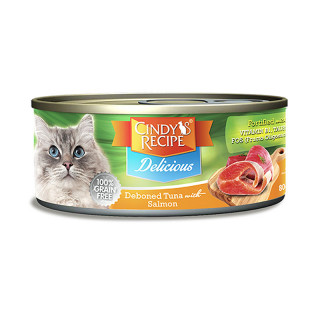 Cindy's Recipe Delicious Deboned Tuna with Salmon 80g Cat Wet Food