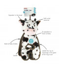 Petstages Cuddle Tugs Cow Dog Toy