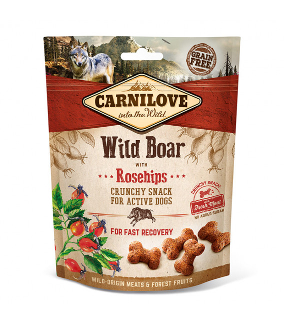 Carnilove Into the Wild Crunchy Snack Wild Boar with Rosehips 200g Dog Treats