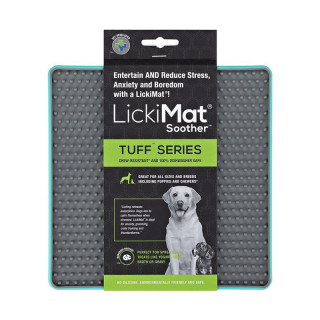 LickiMat Tuff Soother Turquoise Dog Feeder