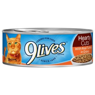 9 Lives Hearty Cuts with Real Turkey in Gravy 156g Cat Wet Food