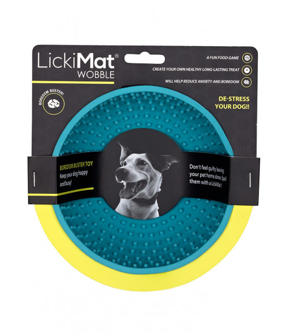 LickiMat Wobble Turquoise Dog Bowl