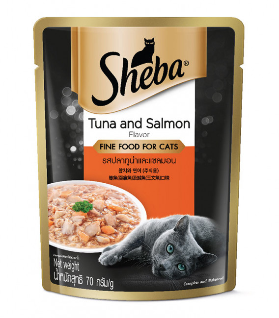 Sheba Tuna & Salmon Pouch 70g Cat Wet Food