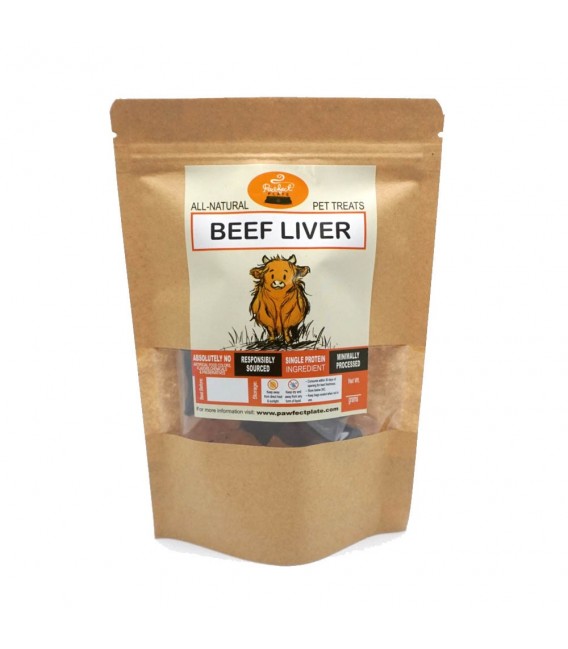 Pawfect Plate Bailey Bites - BEEF LIVER 50g Dehydrated Pet Treats