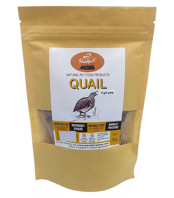 Pawfect Plate Quail 50g Dehydrated Pet Treats