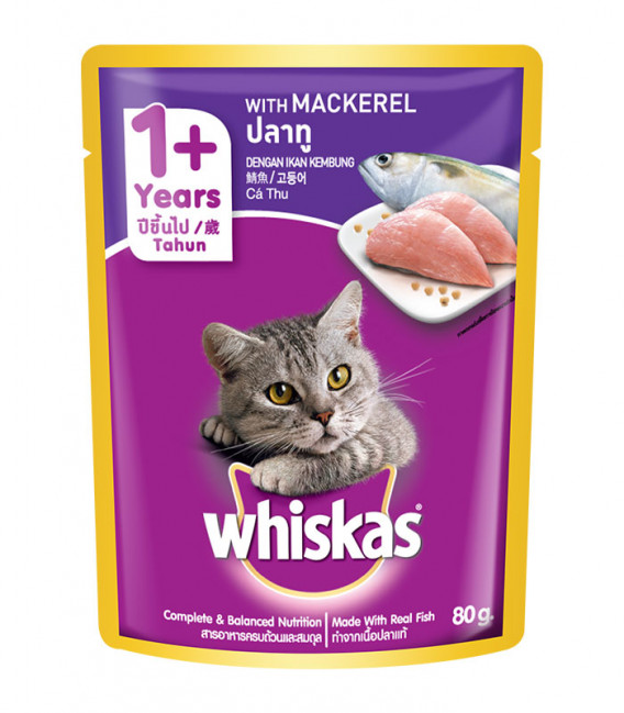 Whiskas Mackerel 80g Cat Wet Food