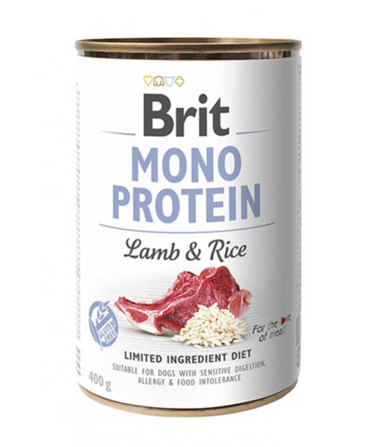Brit Mono Protein Lamb & Rice 400g Dog Wet Food