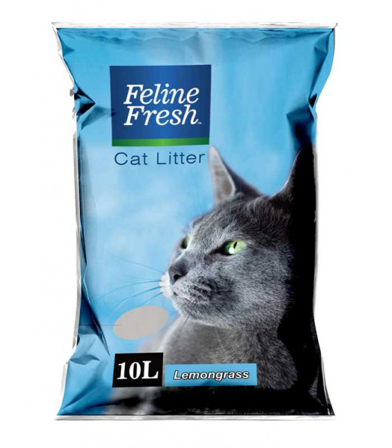 Feline Fresh Lemongrass Scent 10L Cat Litter