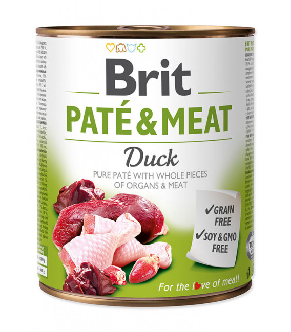 Brit Pate and Meat Grain-Free Duck Dog Wet Food