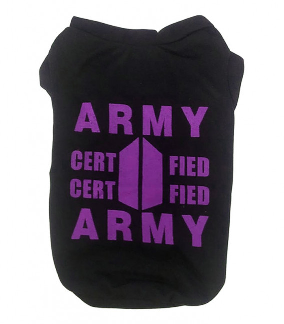 LIMITED EDITION Pawsh Couture K-Pup BTS Army Inspired Pet Tee