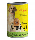 Pet Plus Canine Cravings Chicken with Vegetable 400g Dog Wet Food