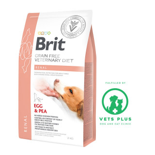 Brit Grain-Free Veterinary Diet Renal Egg & Pea 2kg Dog Dry Food